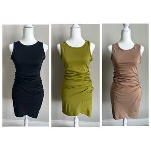 NEW Sleeveless Tank Casual Bodycon Mini Dress bundle of 3
